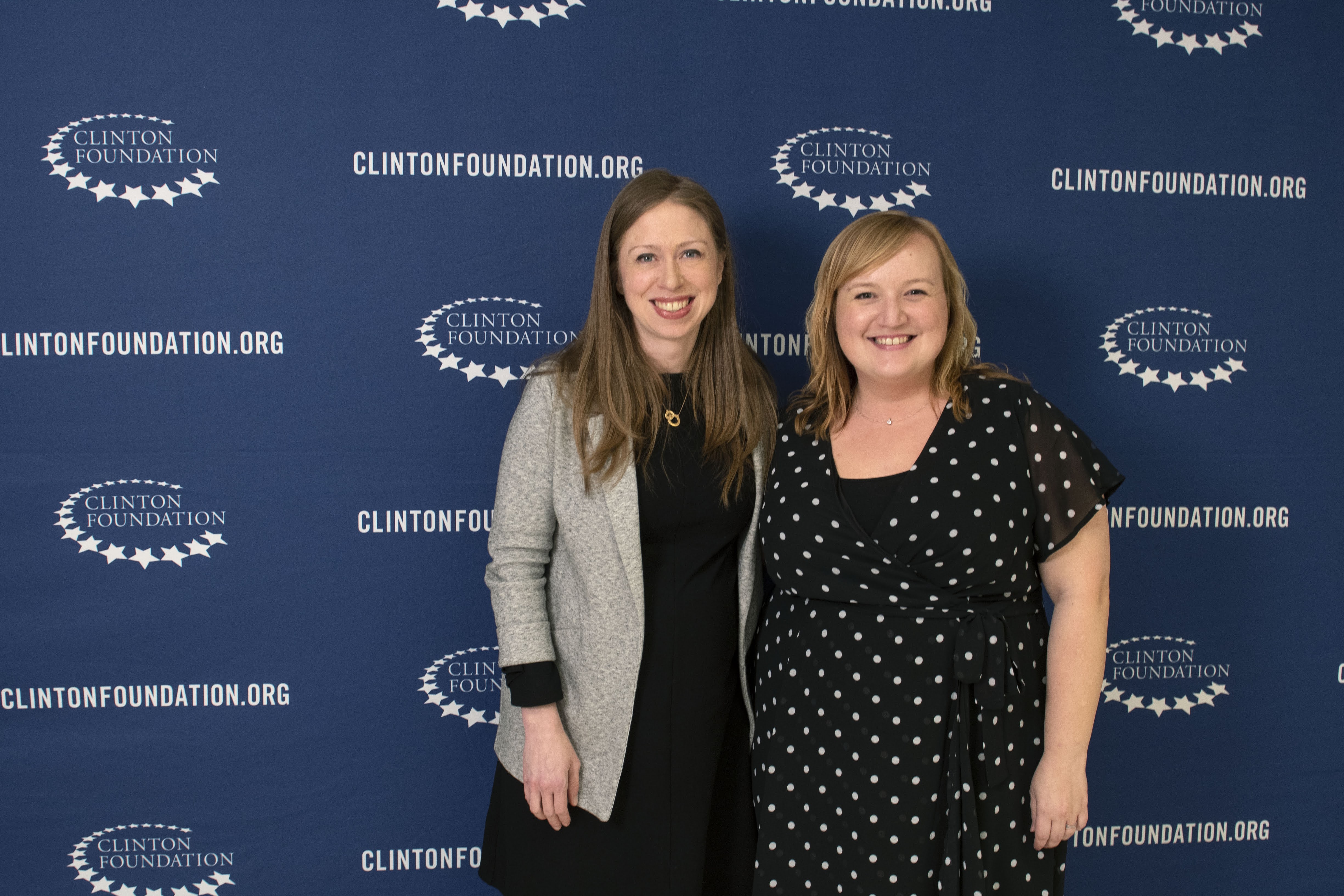 Laura Cienkowski & Chelsea Clinton